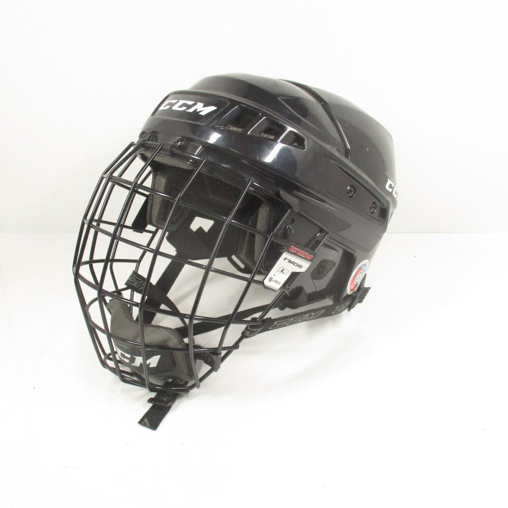 CCM HT04 L Senior Large Black Hockey Helmet 7" - 7 1/2" w/FM06 L Cage